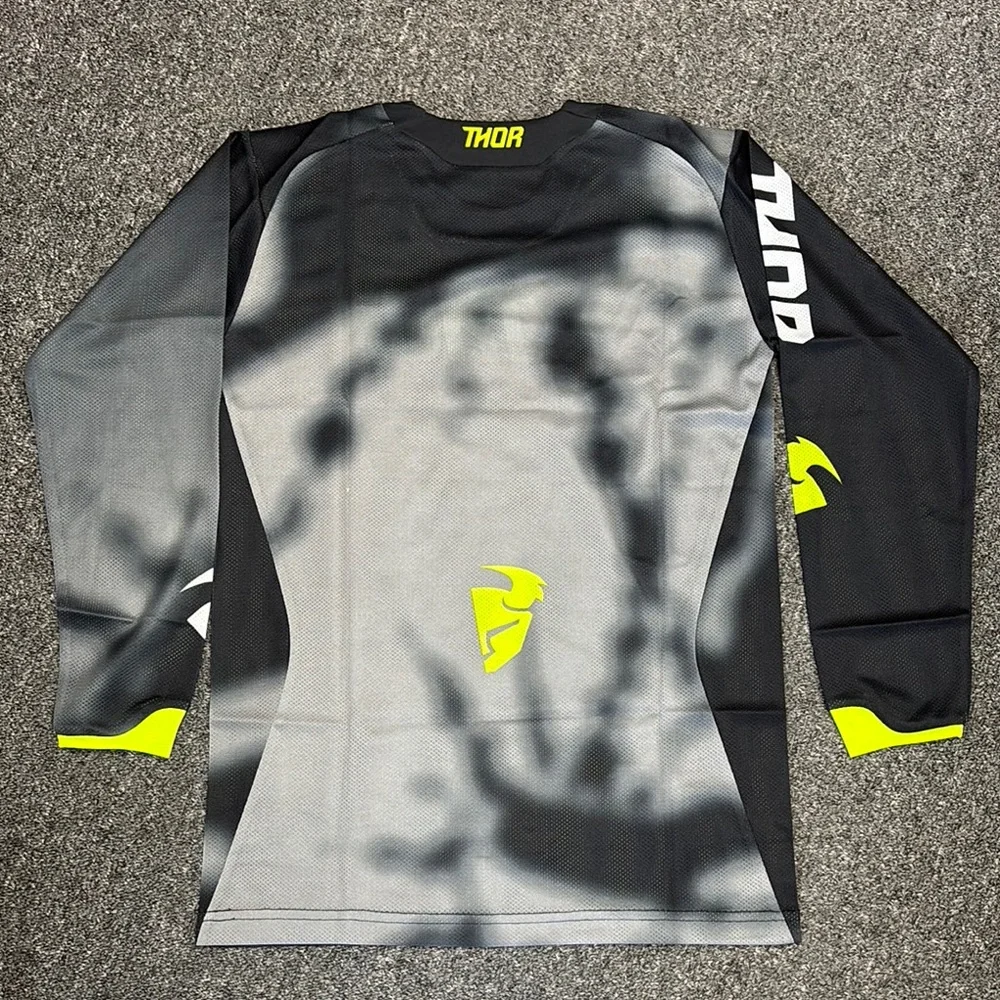 Thor Kids Vented Pulse Jersey- Black and Yellow Size Large NWOT - Picture 3 of 3